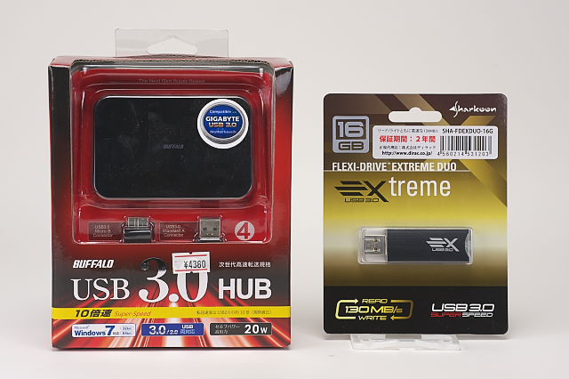 [PCレビュー] USB3.0対応 USBハブ，USBメモリ，カードリーダ